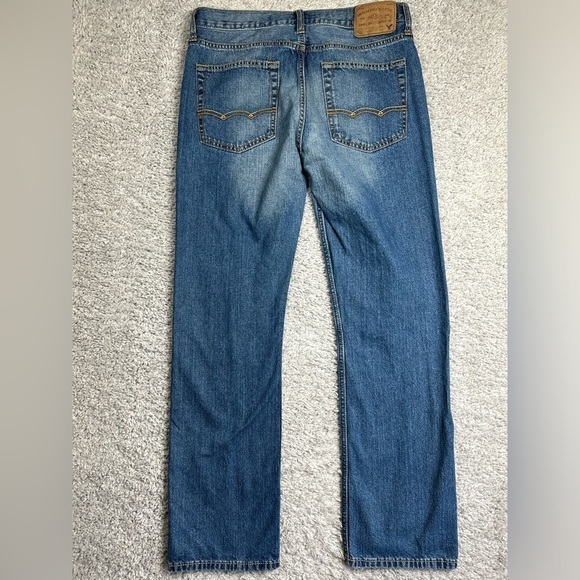 American Eagle Jeans Mens 32 x 32 Original Straight Regular Wash Classic Faded - Picture 5 of 5